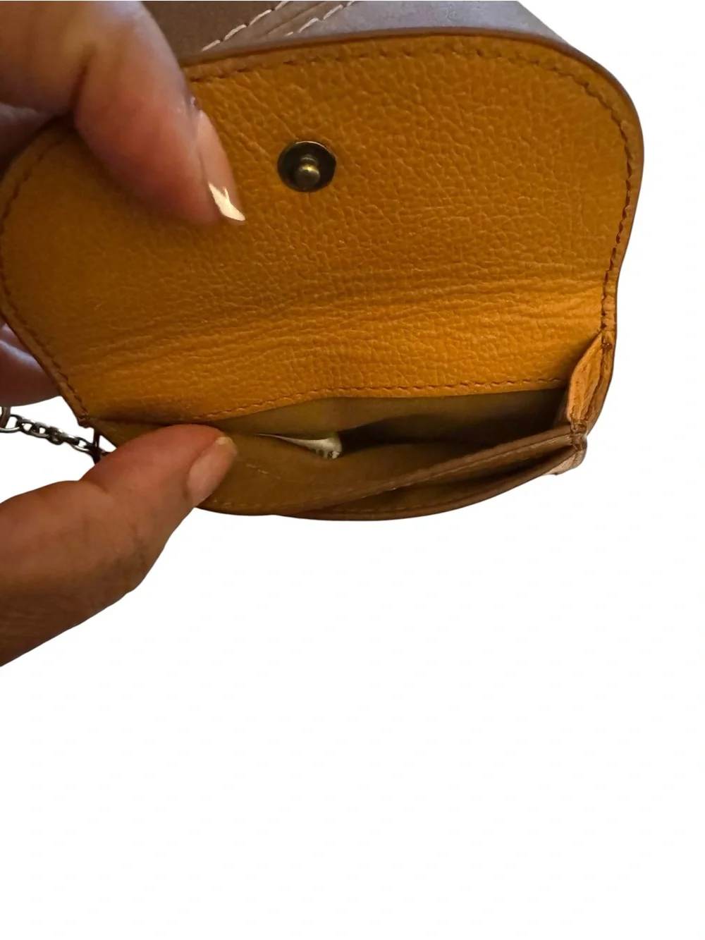 Fossil  Adelyn Leather Card Case with Keychain